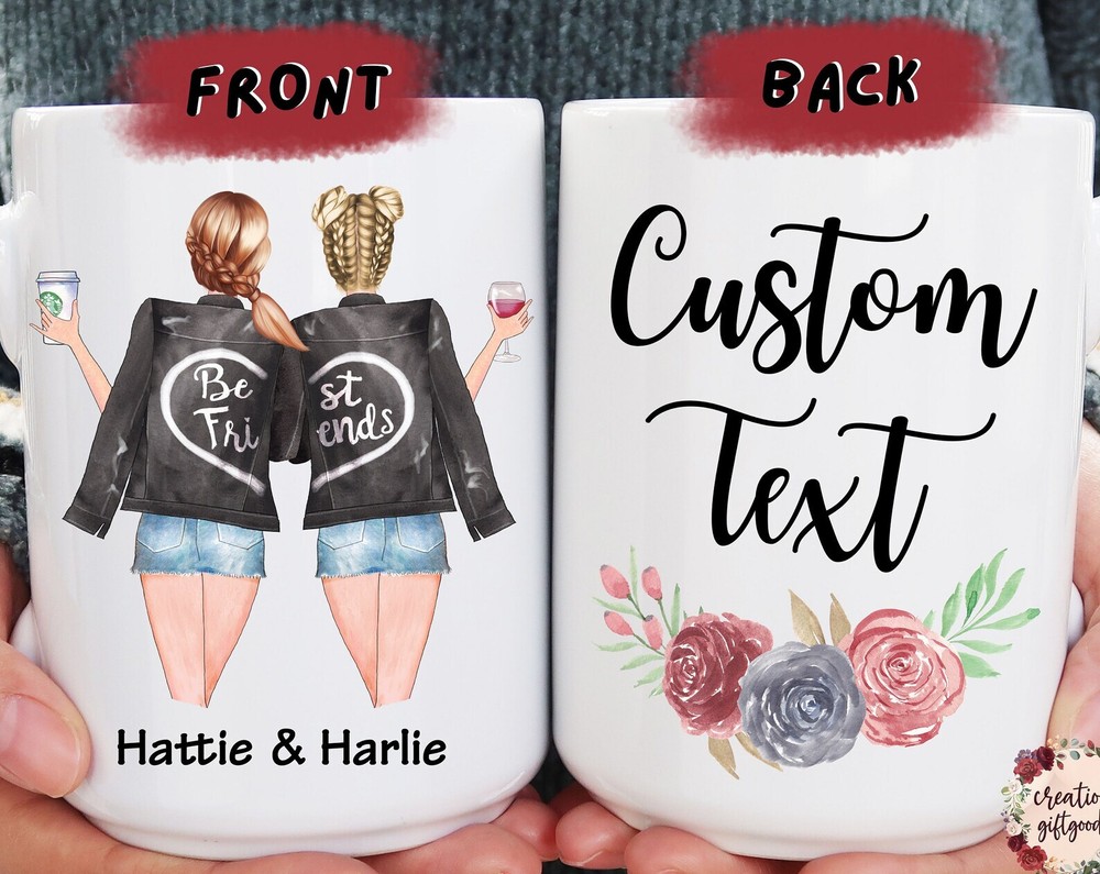 Custom Best Friend Mug Custom Message Mugs Personalized Bff Gift Sister Gift