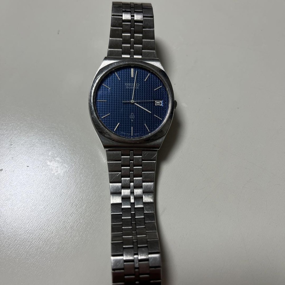 Seiko Blue Dial Stainless Steel Watch for Men