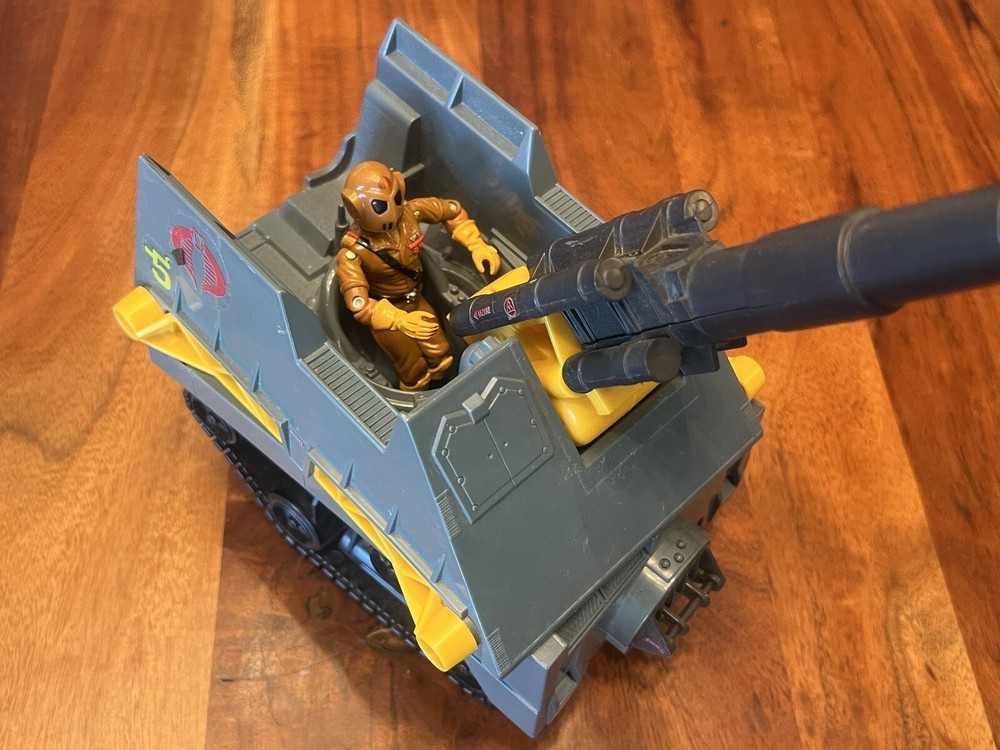 Vintage 1987 Hasbro GI Joe WORMS Cobra Maggot Driver Figure Vehicle Parts