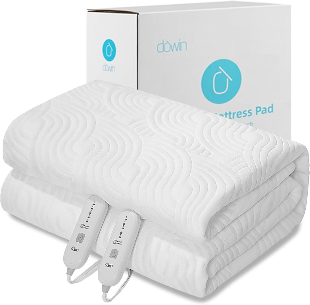 Electric Mattress Pad King Size- Air Layer Heated Mattress Cover with 5 Heat Set