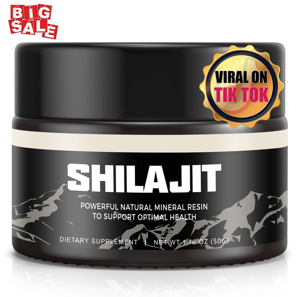 Pure 100% Himalayan Shilajit Resin 50g - Extremely Potent Organic Soft Resin 1-3x Strength