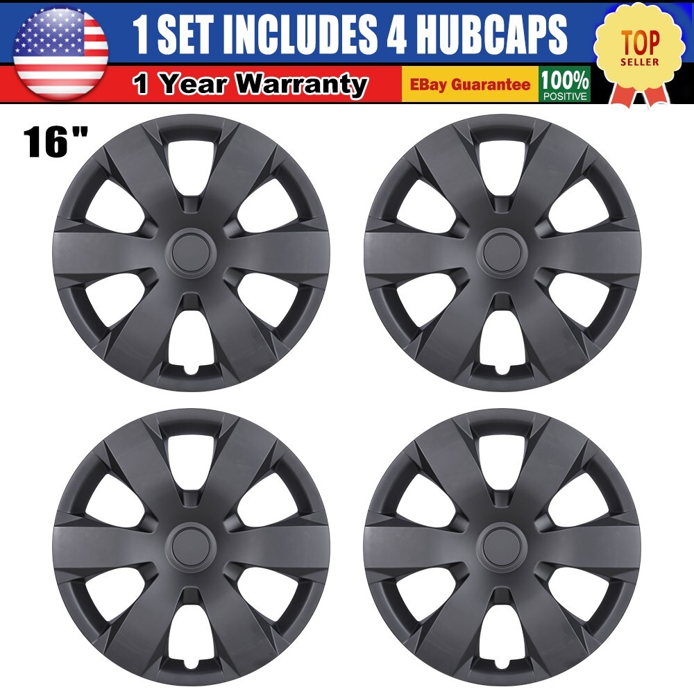 16'' Wheel Covers Full Rim Snap On Hubcaps For 2007-2011 Toyota Camry Rim Skin