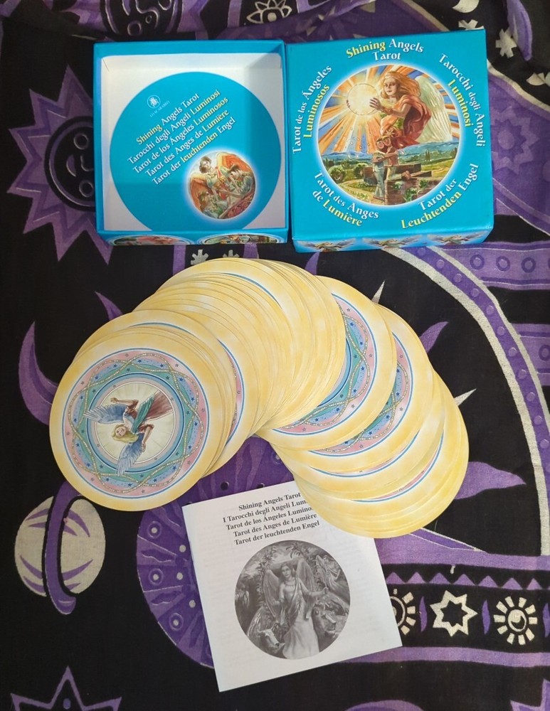 Shining Angels Tarot Deck 2009 Lo Scarabeo Round Rare Collectible Cards