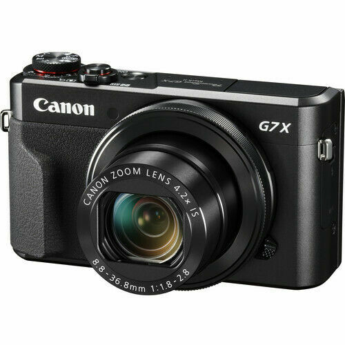 Canon PowerShot G7 X Mark II 20.1MP Black Compact Camera for Stunning Shots