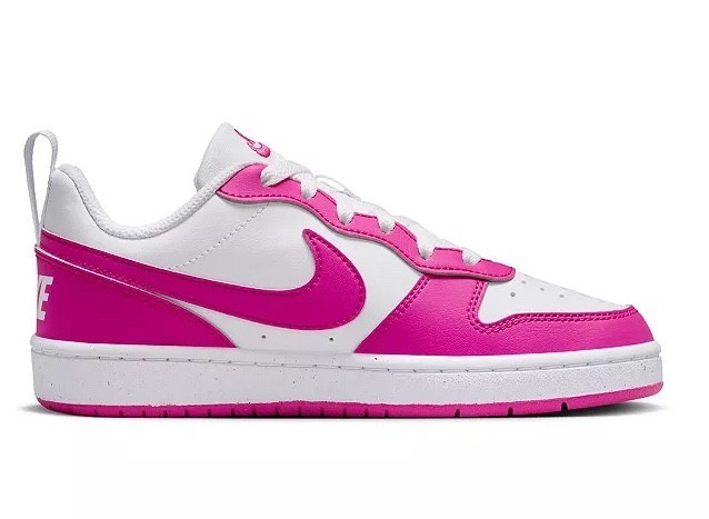 Nike Court Borough Low Recraft Shoes Girls White Pink DV5456 123