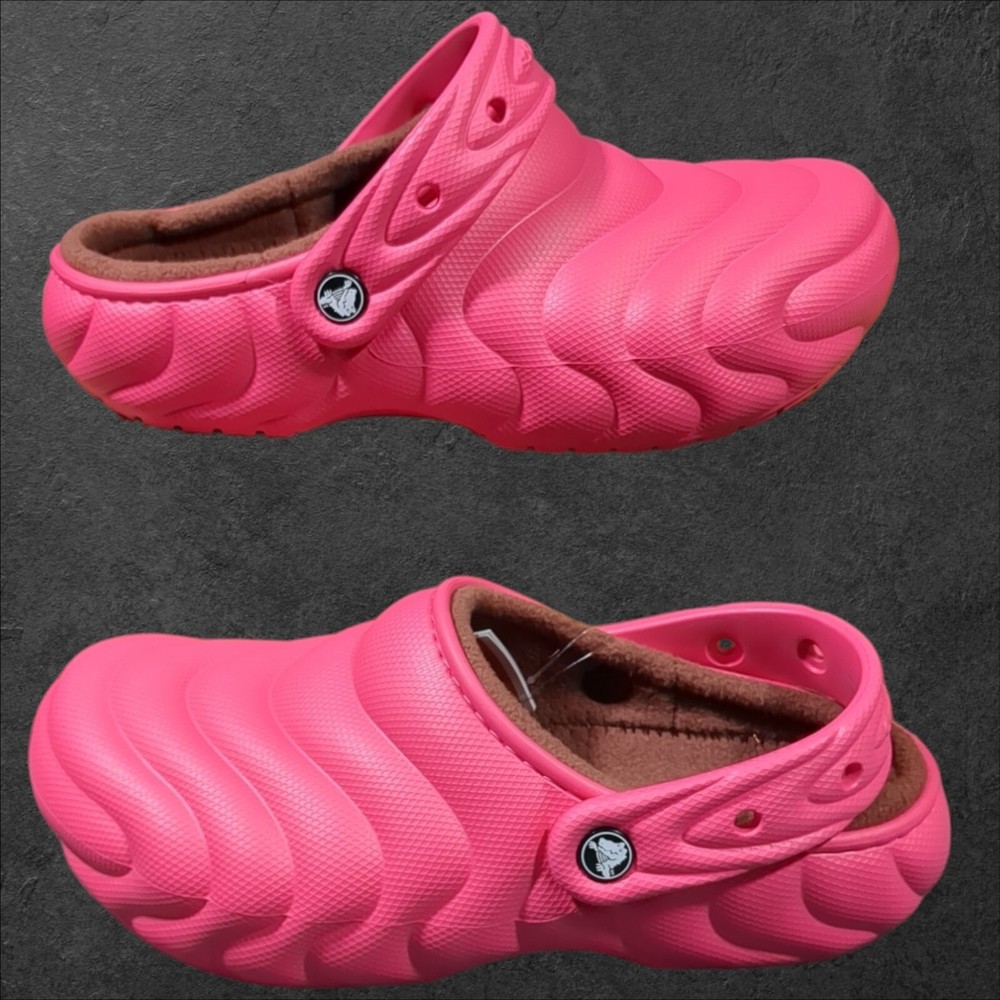 Crocs Classic Lined Overpuff Clog Women's 9 Men's 7 Sandal Shoe Dragon Fruit