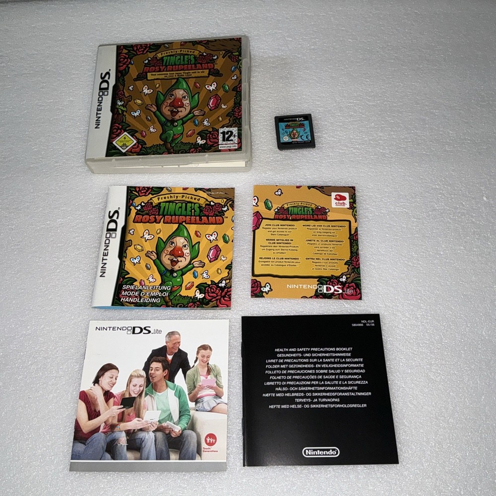 Freshly Picked Tingles Rosy Rupeeland Nintendo DS English Multi Language RARE