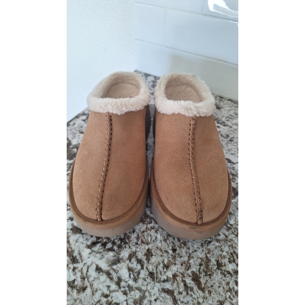 UGG Women's New Heights Cozy Clog Shoe Chestnut 8