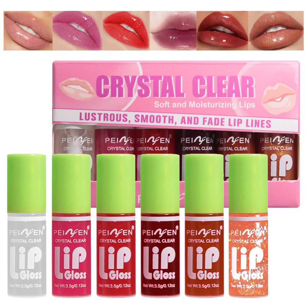 Fat Lip Oil Plumping Glaze with 6 Hydrating Colors for Lip Glow