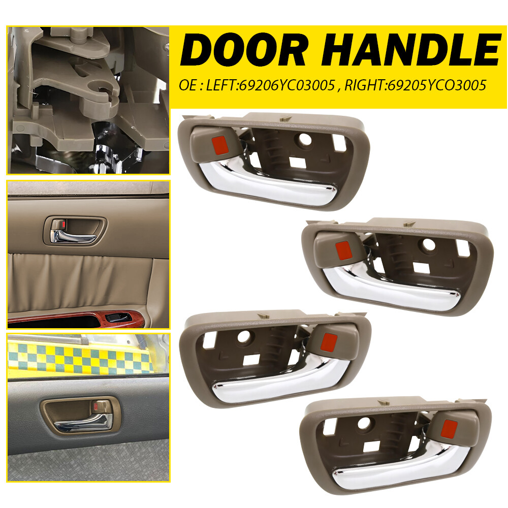 Beige Inner Door LH Handle RH Armrest For Toyota 05-06 Camry Base 02- Camry 4X M