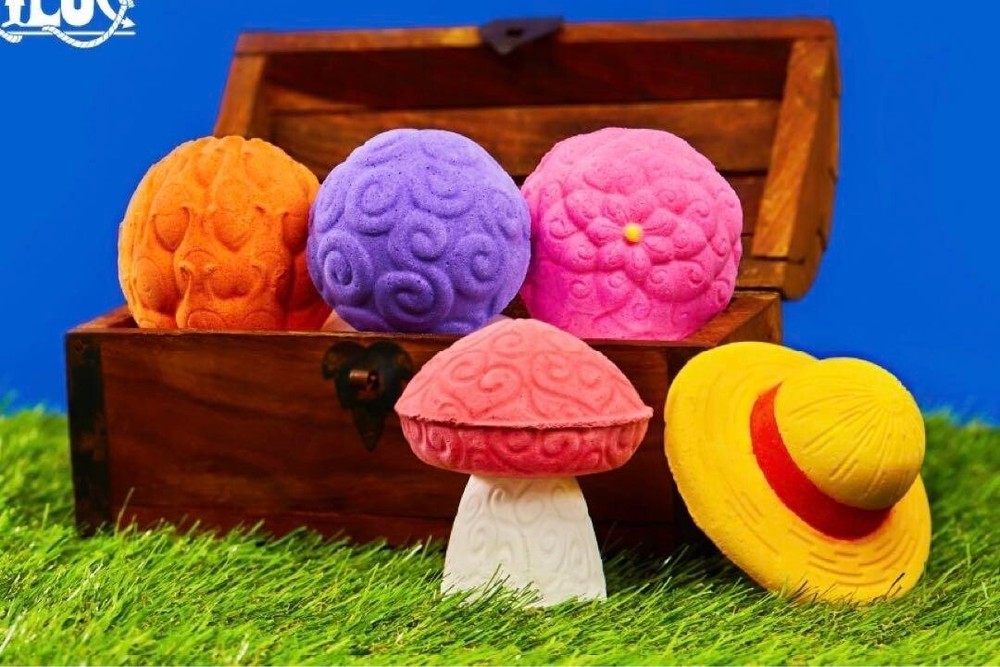 LUSH One Piece Bath Bomb Soap Luffy Devil Fruit set of 5 Gomu Gomu Mera Mera