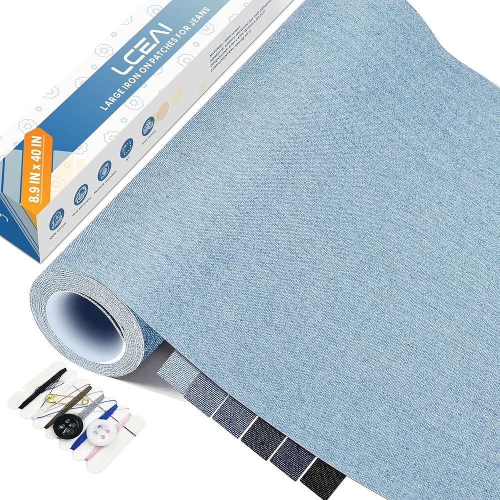 Extra Large Iron-on Patches for Jeans Use Denim Iron-On Patches Inside and Out