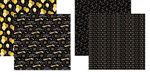 2021 New Years - 12X12 Scrapbook Papers Set - 2 Sheets-image