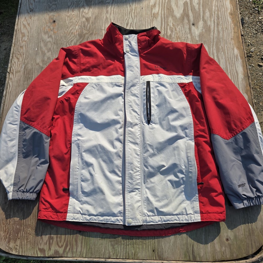 Vintage LL Bean Primaloft Gore-Tex Men's Large Thinsulate Jacket with Multiple Pockets