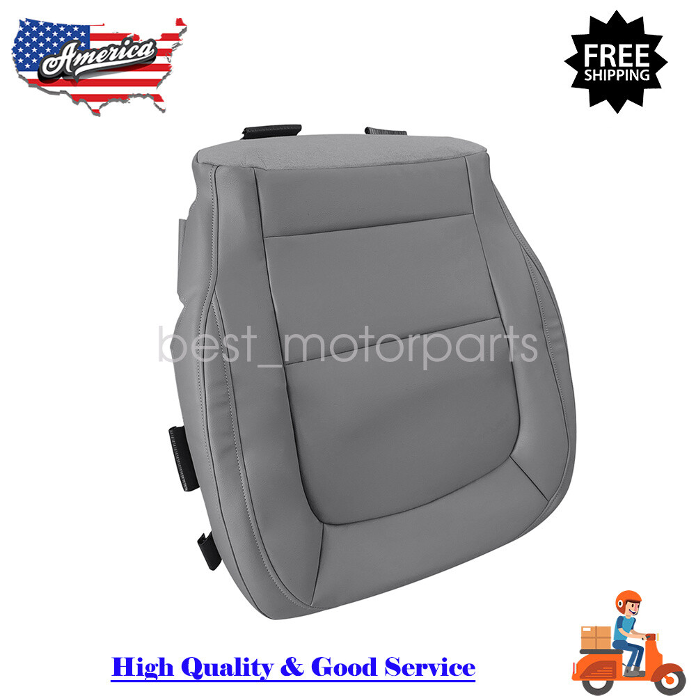 Gray Leather Driver Bottom Seat Cover for 2015-2022 Chevy Colorado & GMC Canyon