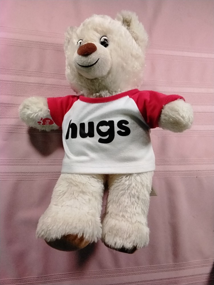 Build A Bear Workshop Plush Bear w/ Hugs T-Shirt