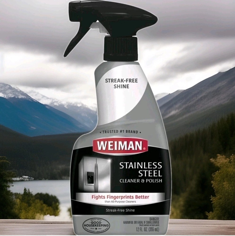 Weiman Stainless Steel Cleaner Polish Spray 12 oz Bottle
