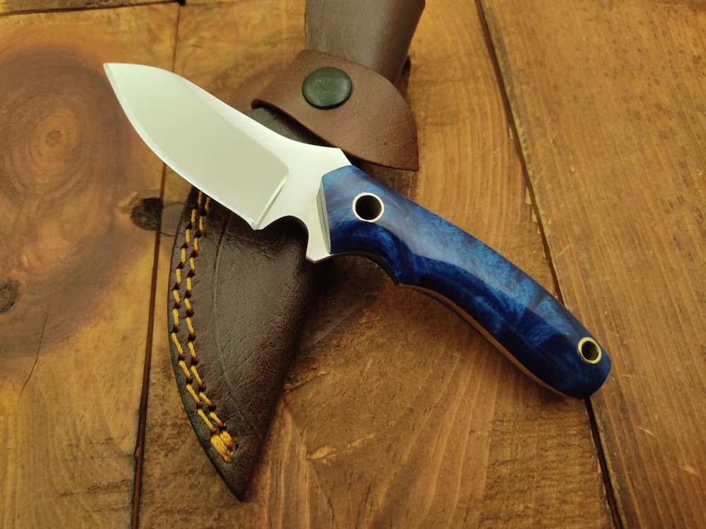 Custom Handmade 12c27 Steel Survival Camping Skinner Fixed Blade Hunting Knife