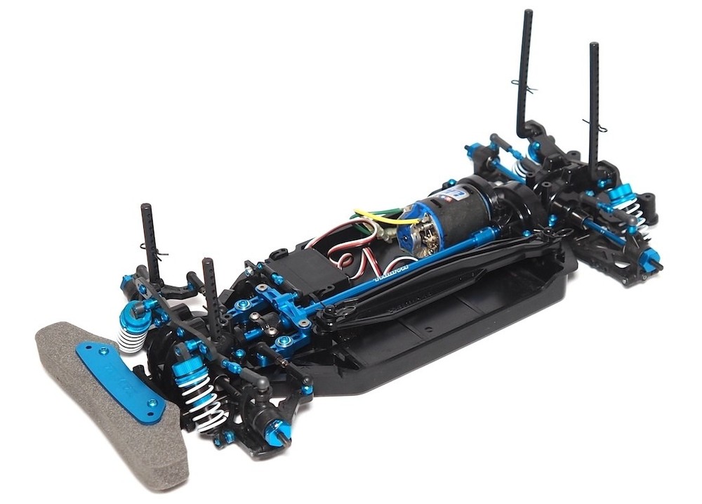 Tamiya TT02 Type-S RC Car Chassis with Servo Motor and TRF Short Damper Options