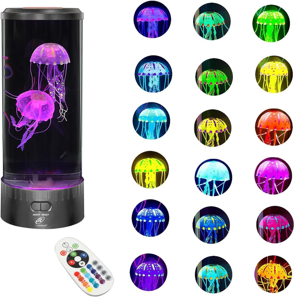 Large LED Jellyfish Lamp Color Changing Sensory Fake Aquarium