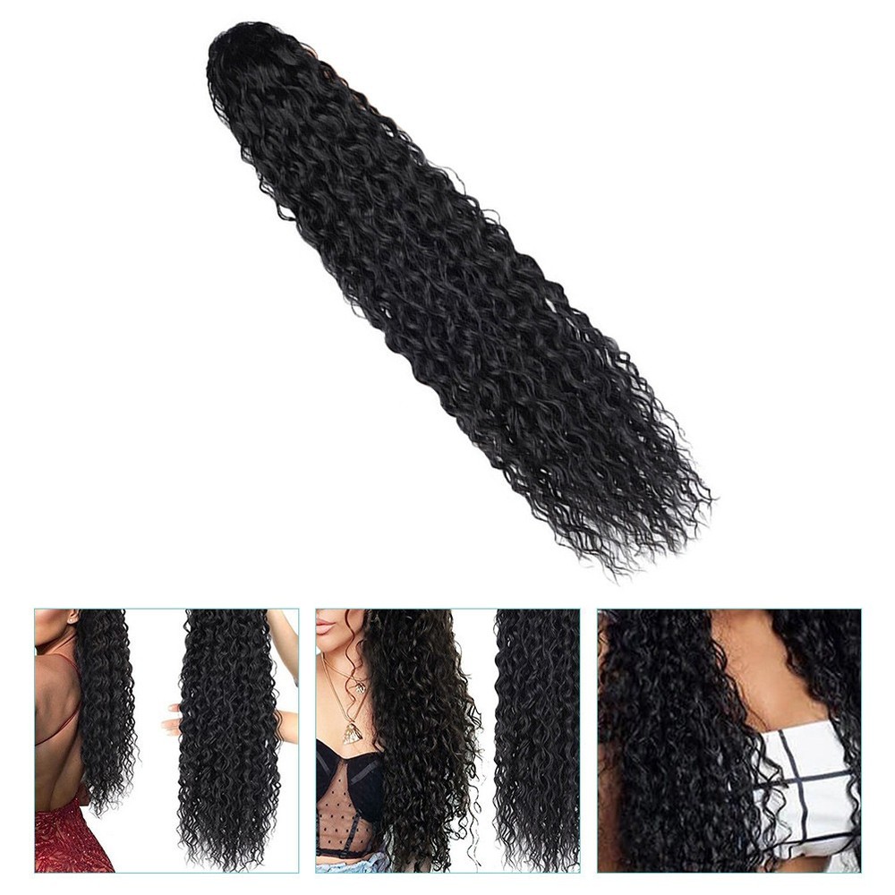 Hair Extension Ponytail for Women Ponytails Curly Drawstring Human