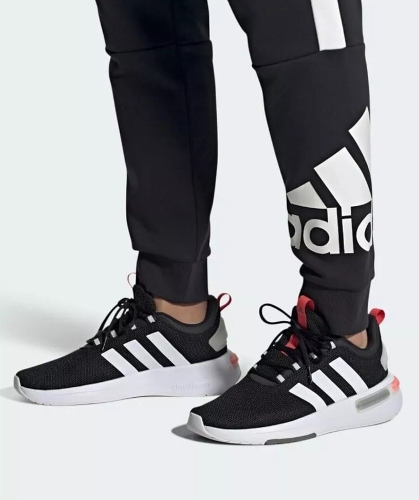 Size 9.5 Adidas Racer TR23 Men's Running Black White Shoe Sneakers IG7323