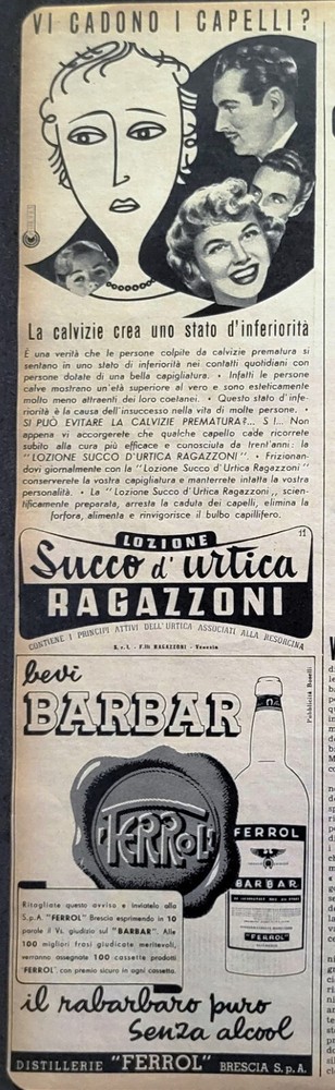 Boys Lotion & Barbar Ferrol Cutout CM 10x32 Advertising Display #897  