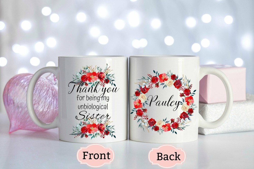 Custom Sister In Law Gift Personalized Unbiological Sister Gift Long Distance