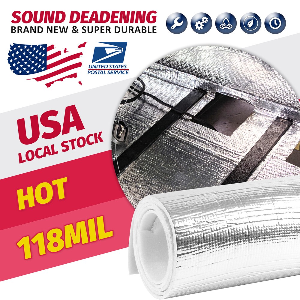 Vehicle Car Sound Deadener Reflective Insulation Mat Heat Guard 3mm 39
