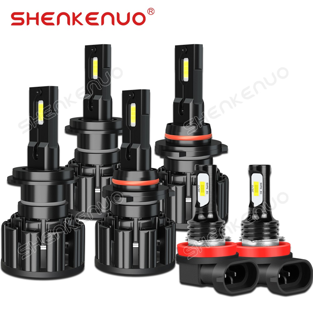 9005 H11 H7 LED Headlight Bulb Conversion Kit High Low Beam 6000K White 12V 200W for Enhanced Brightness and Visibility