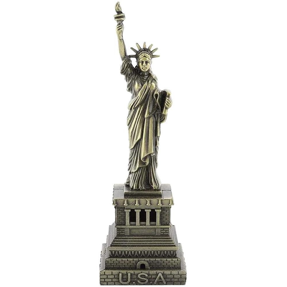 Figurine Liberty Resin Small Multicolor Carved Ornament Modern Free Stand Decor