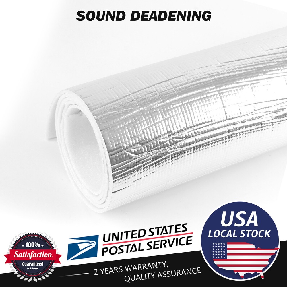 Thermal Sound Deadener Car Heat Shield Insulation Noise Reduce Mat 3mm Thickness