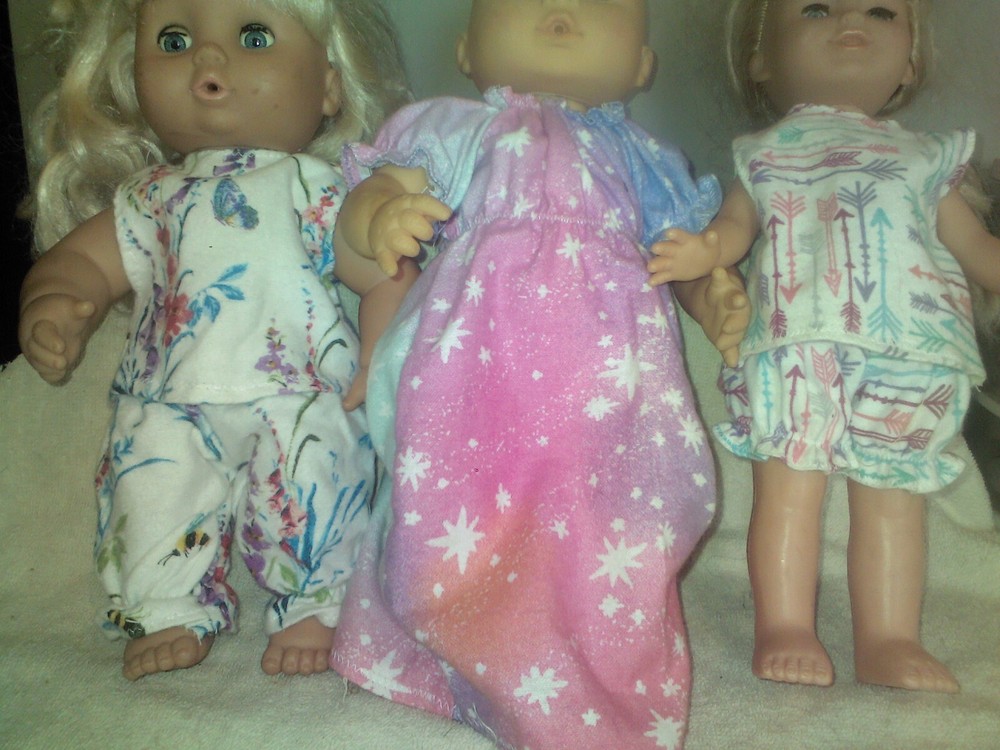 CLEARANCE SALE DOLL CLOTHES 2 SETS PAJAMAS INGHTGOWN  FIT 10 11 12 INCH SET 6-image