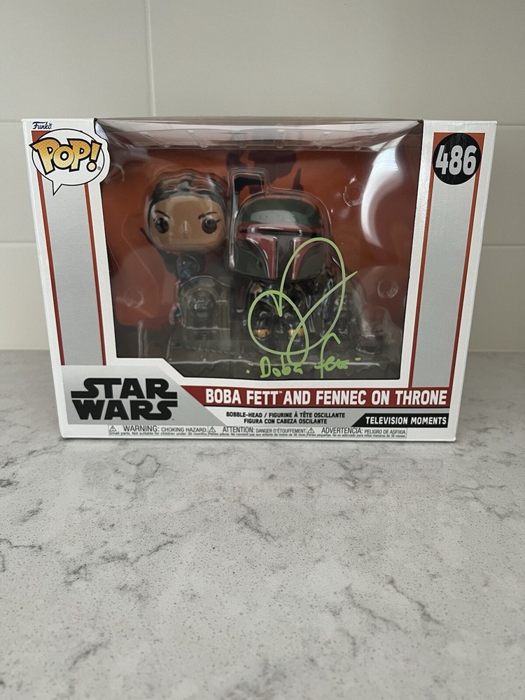 Boba Fett And Fennec On The Throne Funko Pop-Autographed By Daniel Logan w/COA