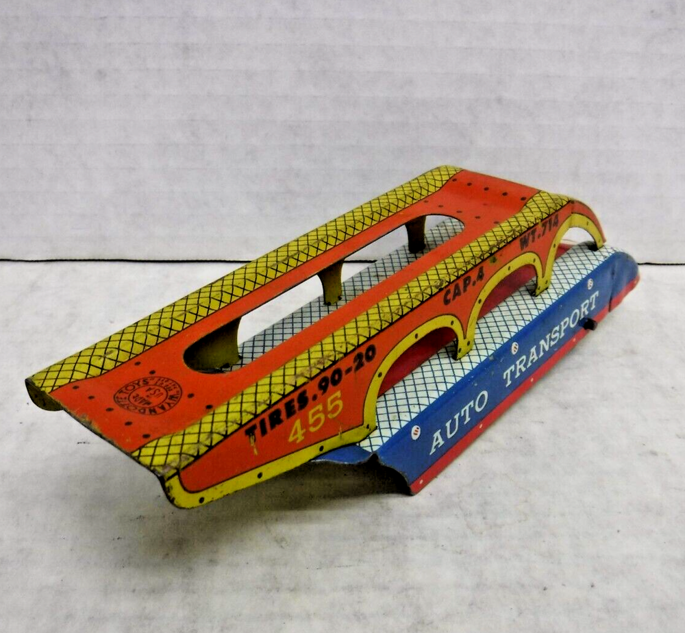 Auto Transport Hauler Trailer Wyandotte Toys Vintage 7
