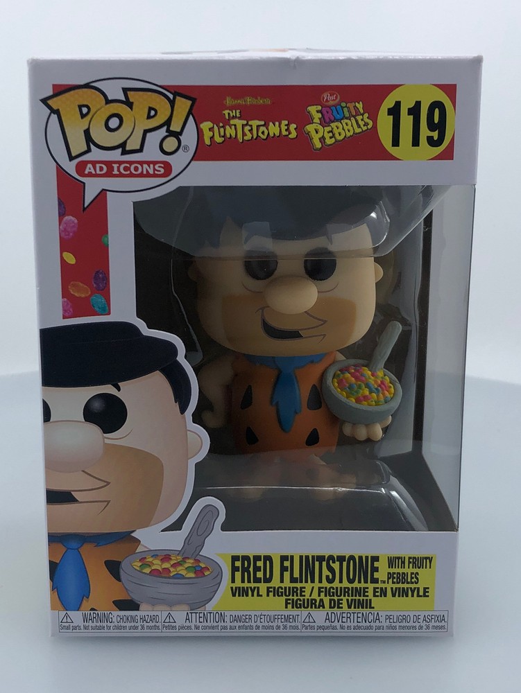 Funko Pop Fred Flintstone with Fruity Pebbles Vinyl Figure #119