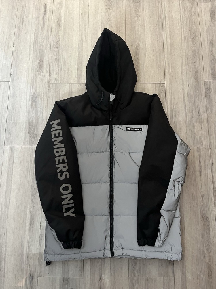 Members Only Reflective Space Suit Hoodie Jacket - Size M for Men-image