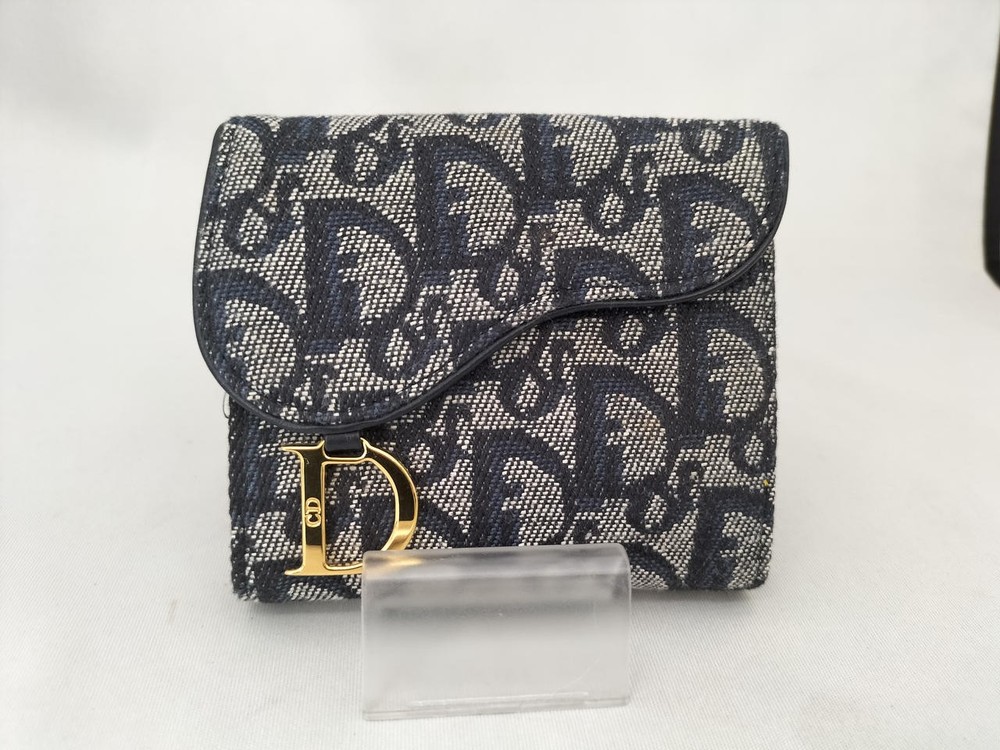 Christian Dior Trotter Saddle Wallet in Monogram Canvas