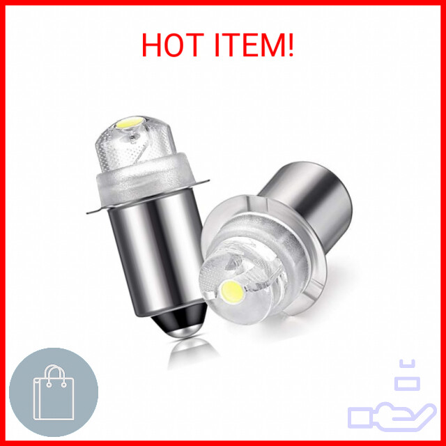 Honoson 30 Lumen 3-Volt LED Replacement Bulb Flashlight Bulbs LED Torch Flashlig