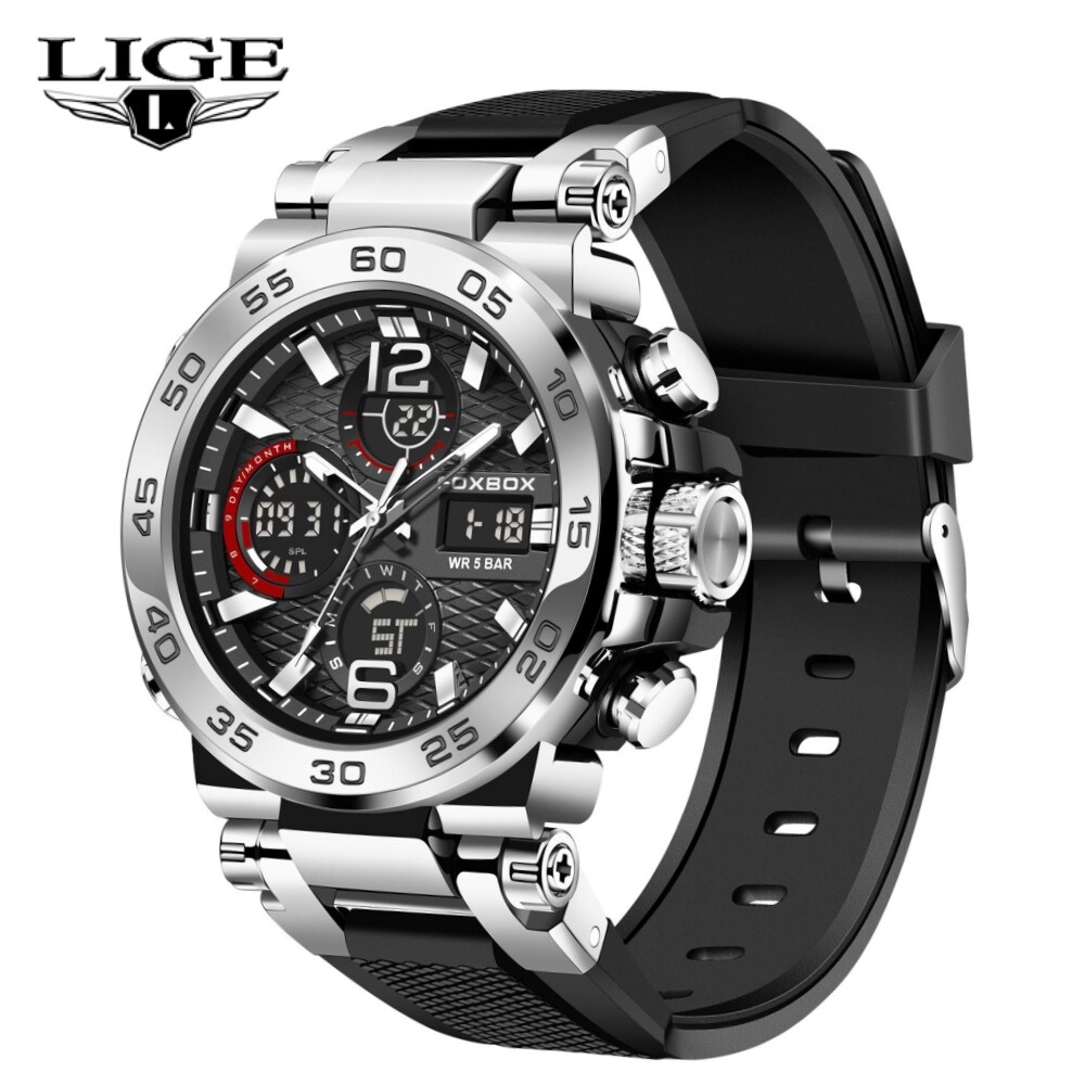 2025 Mens Diver Sport Watch Quartz Luminous Waterproof 5ATM Wristwatch