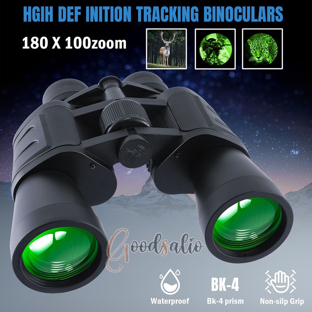 US 180x100 Day Night Vision Binoculars High Definition Bird Concert Outdoor＋Bag