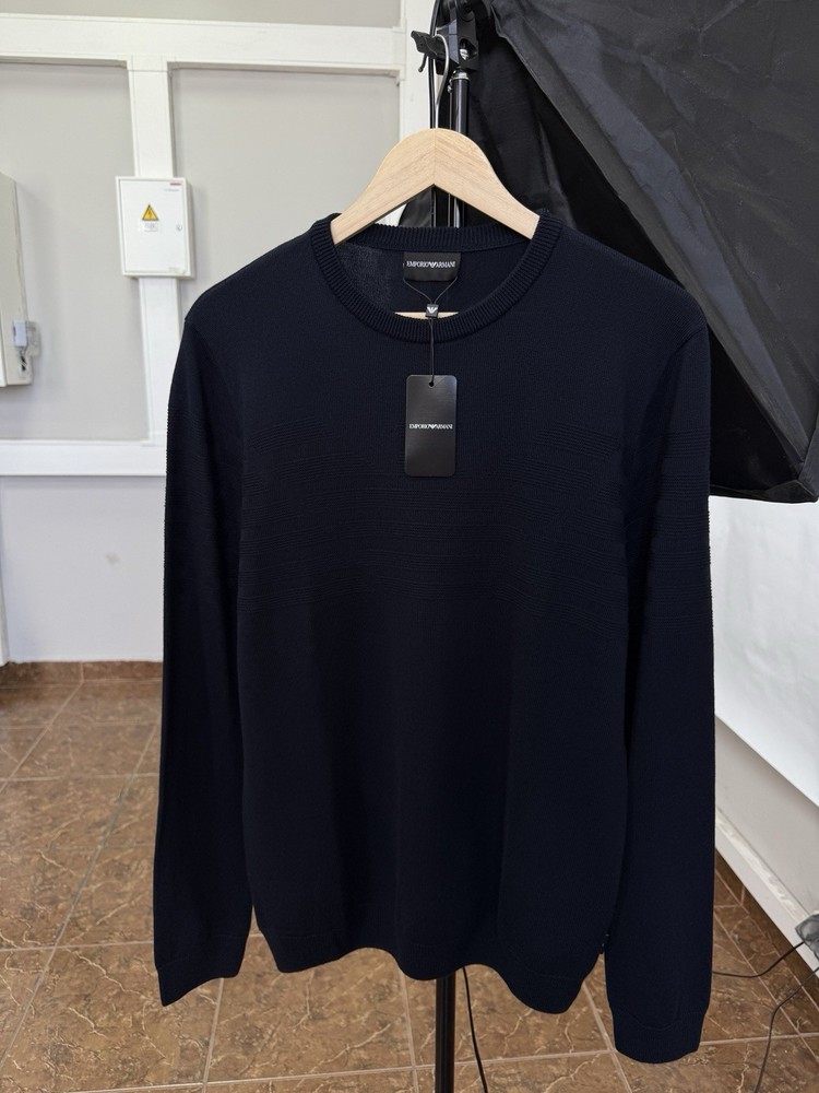 🇮🇹❗️New Emporio Armani Wool Sweater RRP $350 Luxury Size XL