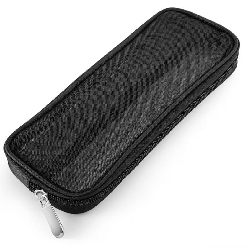 Black Mesh Makeup Brush Bag Case Holder Organizer Small Cosmetic Pouch Travel To