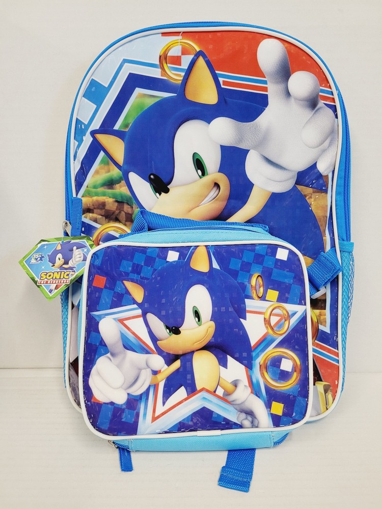 Large Backpack - Sonic the Hedgehog Ring w/Lunch Bag 16