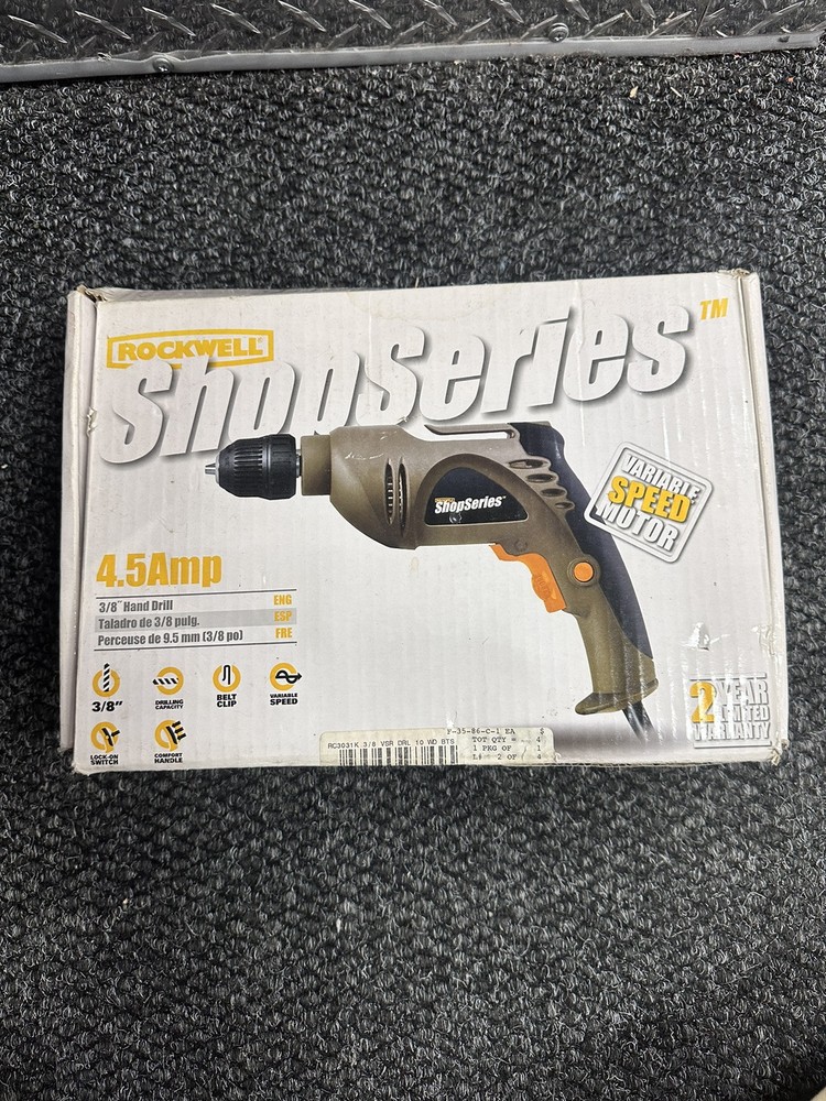 Rockwell  Shop Series  4.5 Amp . Drill