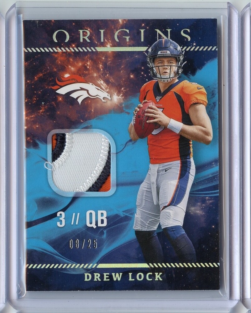 Drew Lock 2019 Panini Origins Rookie Patch 8/25 #RP-3 Patch RC