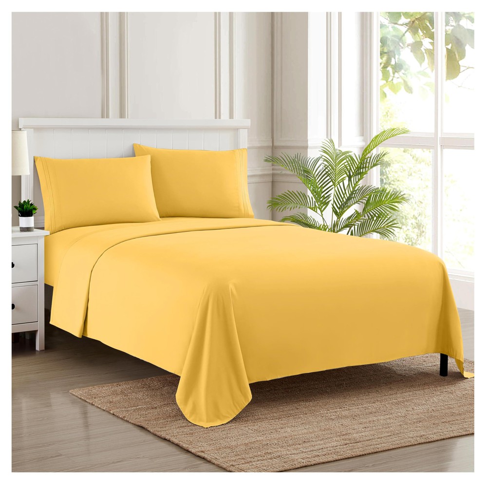 RV Queen Bed Sheets - Breathable Luxury Sheets with Full Elastic & Secure Cor...
