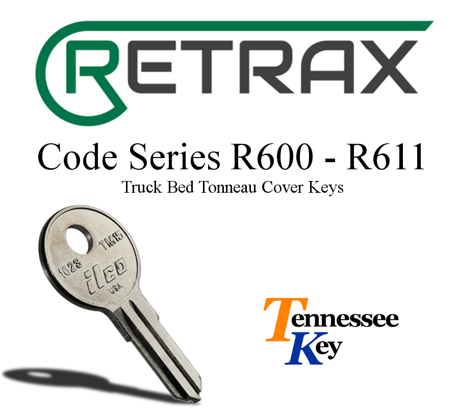 Retrax Truck Bed Tonneau Cover Keys for Series R601-R611 – Choose Your Code