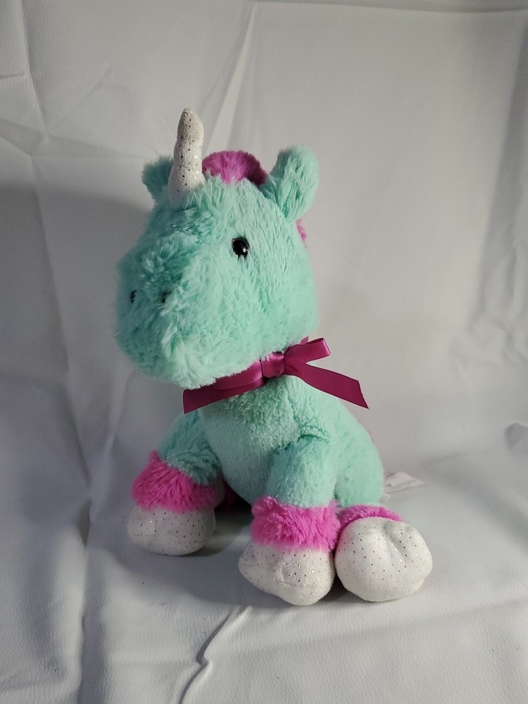 Animal Adventure Pink Bunny Unicorn Rabbit Easter Plush 15” 2021 Flowers SOFT!