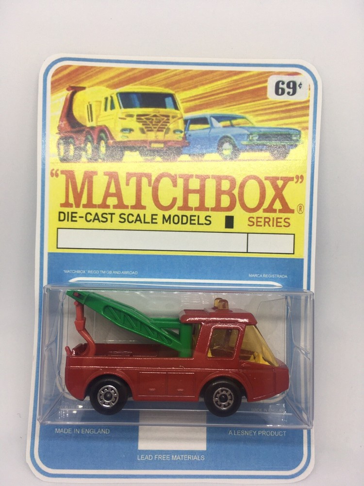 Vintage Lesney Matchbox 74 Custom Toe Tow Joe Preproduction In Blister Pack